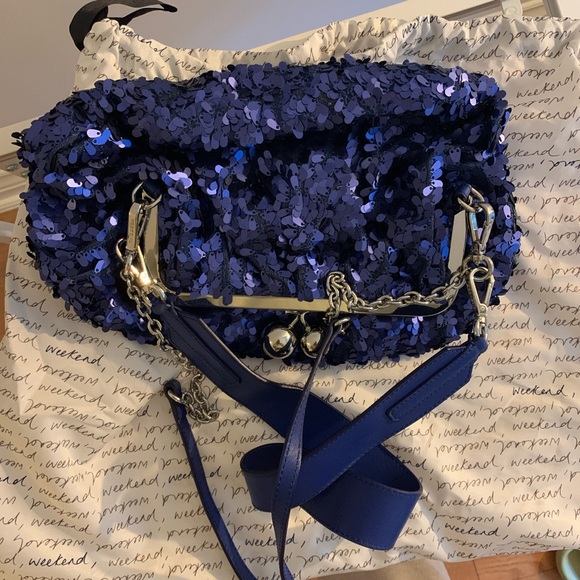 Max Mara Blue sparkly Handbag⚡️😍👛 - Picture 5 of 8